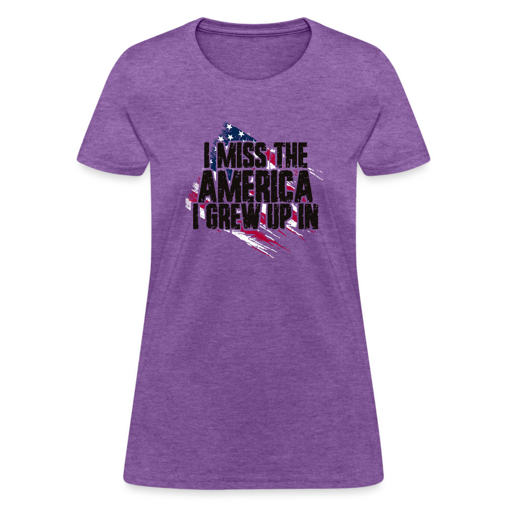 I Miss The America I Grew Up In Women's T-Shirt - purple heather