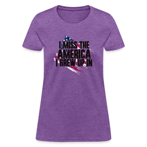 I Miss The America I Grew Up In Women's T-Shirt - purple heather