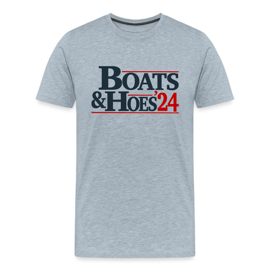 Boats & Hoes 24 Men's Premium T-Shirt - heather ice blue