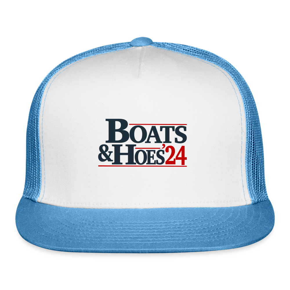 Boats & Hoes 24 Trucker Cap - white/blue