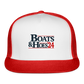 Boats & Hoes 24 Trucker Cap - white/red