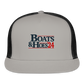 Boats & Hoes 24 Trucker Cap - gray/black