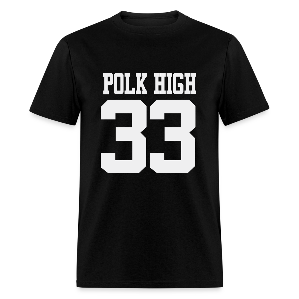 Polk High Front Print and (Back Print) Unisex Classic T-Shirt - black