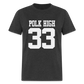 Polk High Front Print and (Back Print) Unisex Classic T-Shirt - heather black