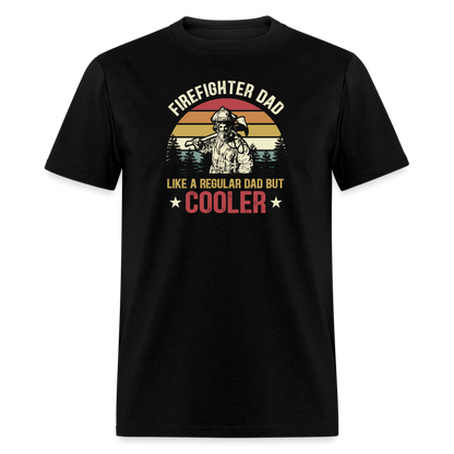 Firefighter Dad Classic T-Shirt - black