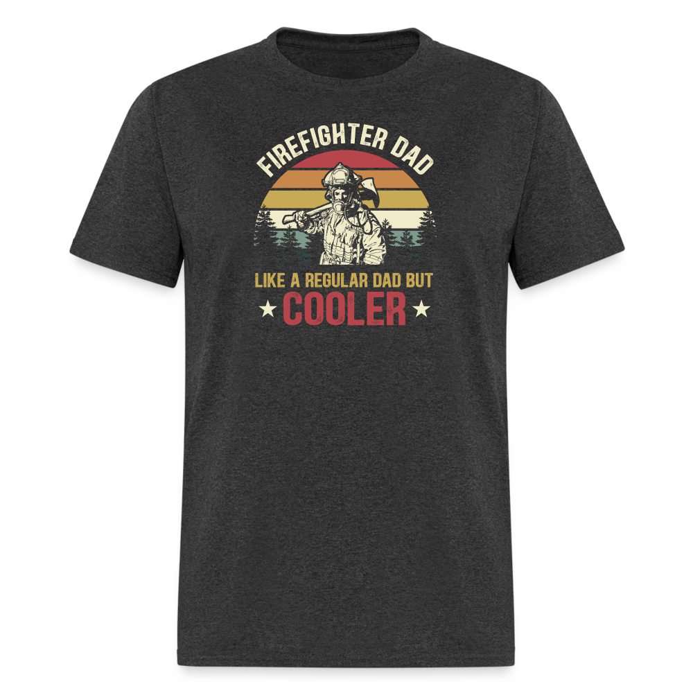 Firefighter Dad Classic T-Shirt - heather black