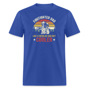 Firefighter Dad Classic T-Shirt - royal blue