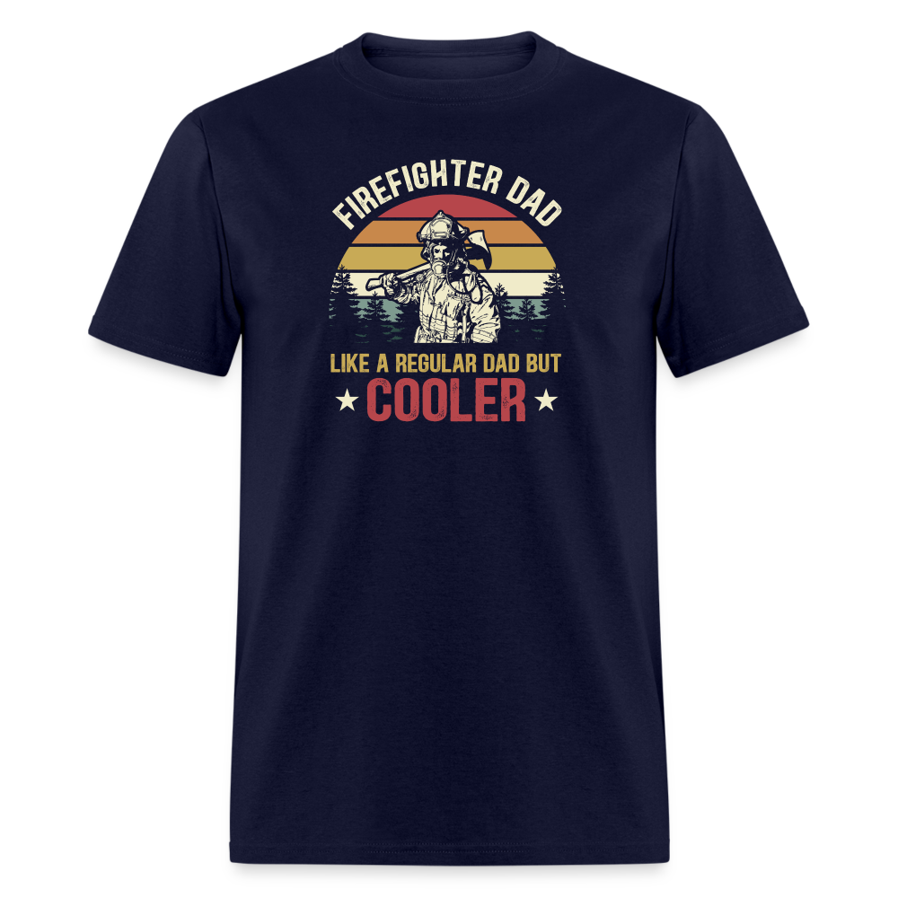 Firefighter Dad Classic T-Shirt - navy