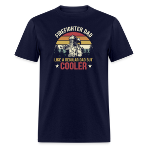 Firefighter Dad Classic T-Shirt - navy