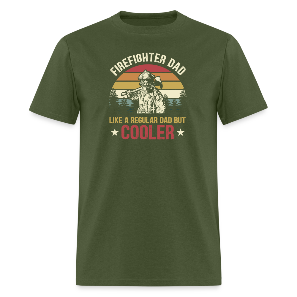 Firefighter Dad Classic T-Shirt - military green