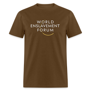 World Enslavement Forum Classic T-Shirt - brown