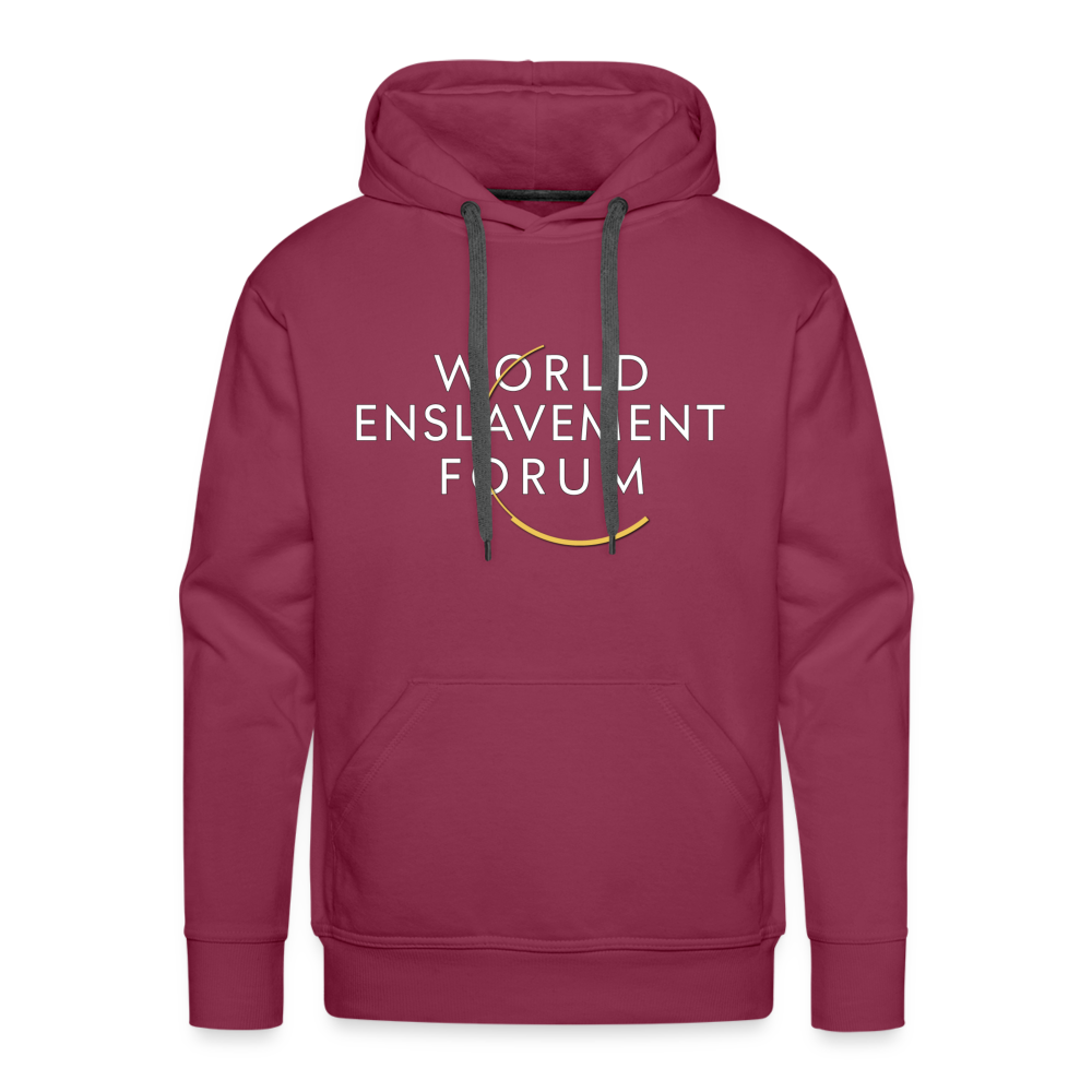 World Enslavement Forum Men’s Premium Hoodie - burgundy