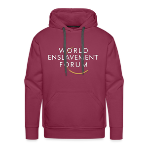 World Enslavement Forum Men’s Premium Hoodie - burgundy