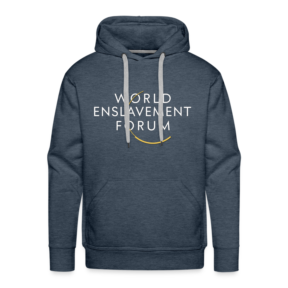 World Enslavement Forum Men’s Premium Hoodie - heather denim