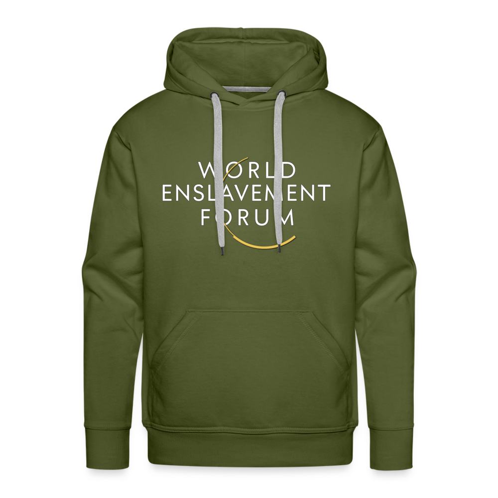 World Enslavement Forum Men’s Premium Hoodie - olive green