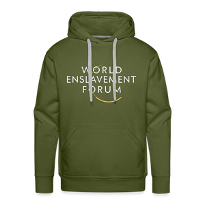 World Enslavement Forum Men’s Premium Hoodie - olive green