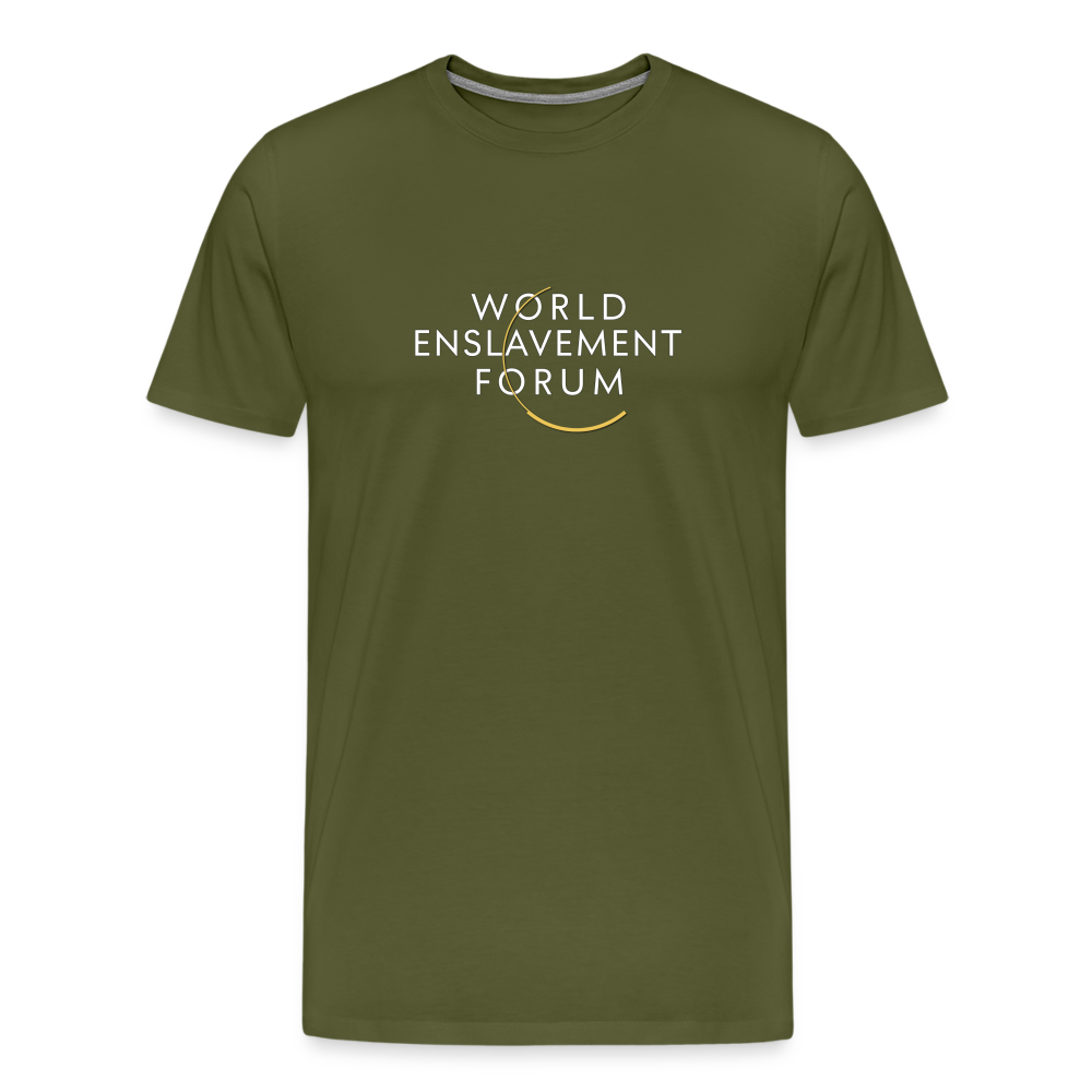 World Enslavement Forum Men's Premium T-Shirt - olive green