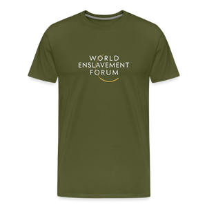 World Enslavement Forum Men's Premium T-Shirt - olive green