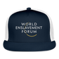 World Enslavement Forum Trucker Cap - navy/white