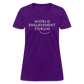 World Enslavement Forum Women's T-Shirt - purple