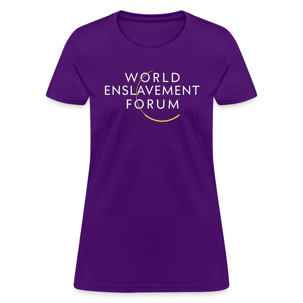 World Enslavement Forum Women's T-Shirt - purple