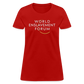 World Enslavement Forum Women's T-Shirt - red