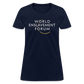 World Enslavement Forum Women's T-Shirt - navy