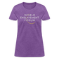 World Enslavement Forum Women's T-Shirt - purple heather