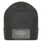 World Enslavement Forum Patch Beanie - charcoal grey