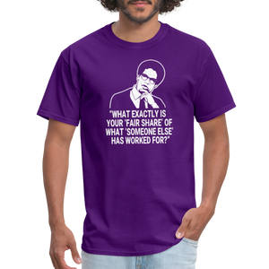 Fair Share - Thomas Sowell Quote Classic T-Shirt - purple