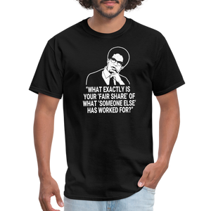 Fair Share - Thomas Sowell Quote Classic T-Shirt - black