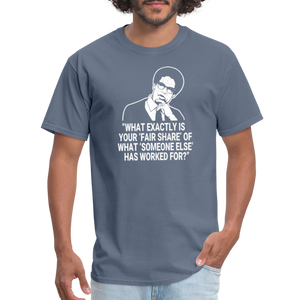 Fair Share - Thomas Sowell Quote Classic T-Shirt - denim