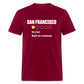 Review of San Francisco Unisex Classic T-Shirt - burgundy