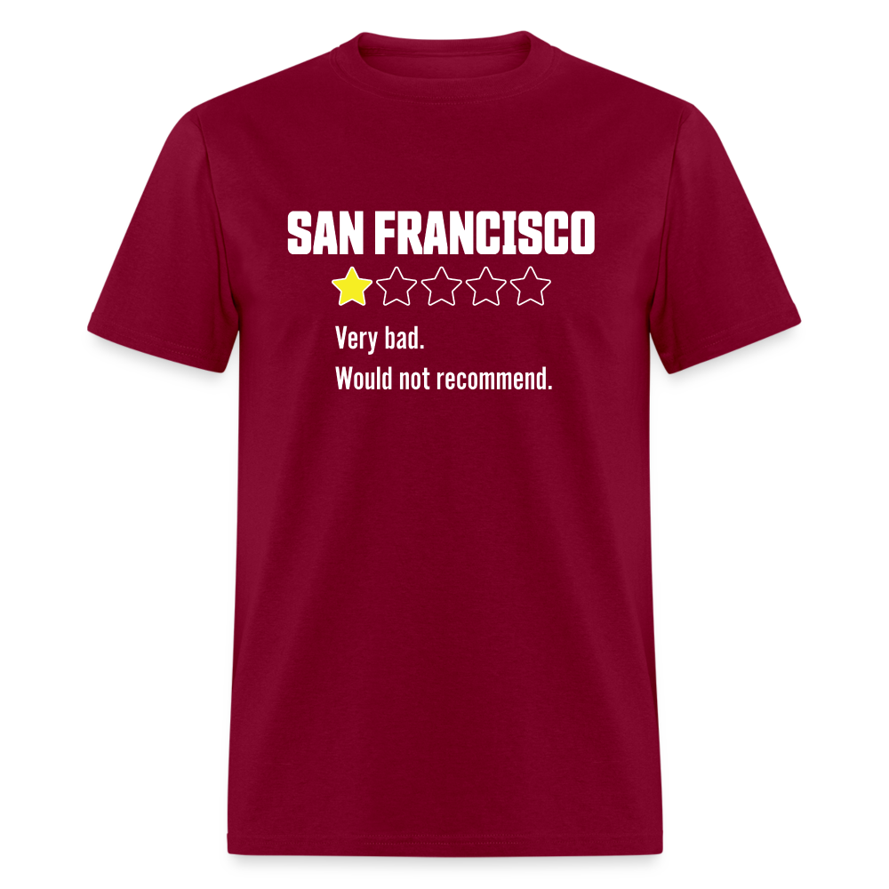 Review of San Francisco Unisex Classic T-Shirt - burgundy