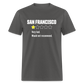 Review of San Francisco Unisex Classic T-Shirt - charcoal