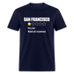 Review of San Francisco Unisex Classic T-Shirt - navy