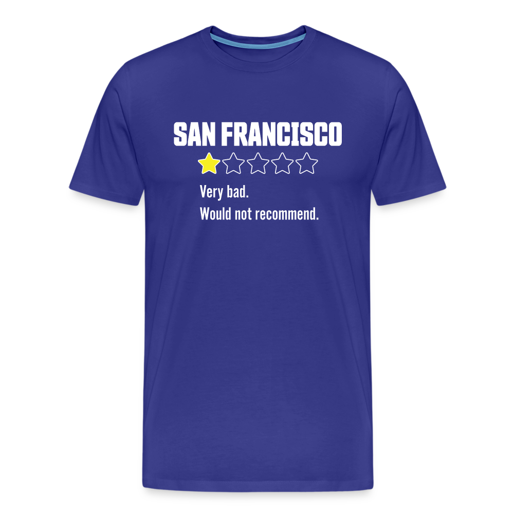 Review of San Francisco Men's Premium T-Shirt - royal blue