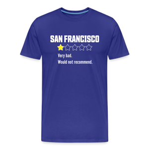 Review of San Francisco Men's Premium T-Shirt - royal blue