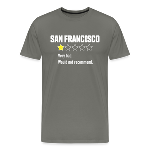 Review of San Francisco Men's Premium T-Shirt - asphalt gray