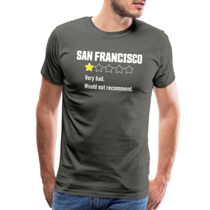 Review of San Francisco Men's Premium T-Shirt - asphalt gray