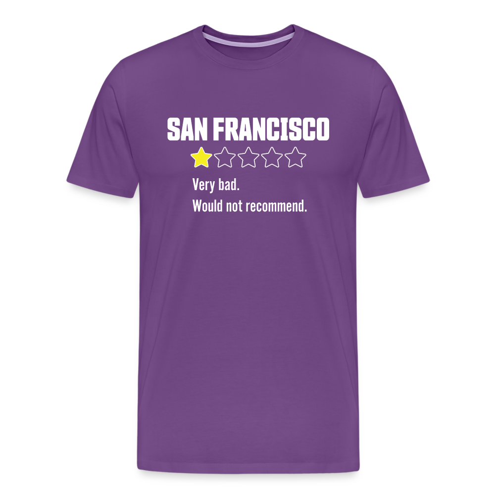 Review of San Francisco Men's Premium T-Shirt - purple