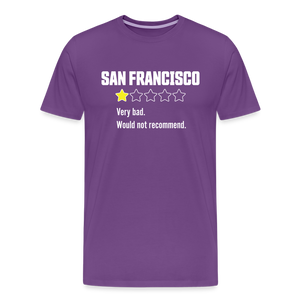 Review of San Francisco Men's Premium T-Shirt - purple