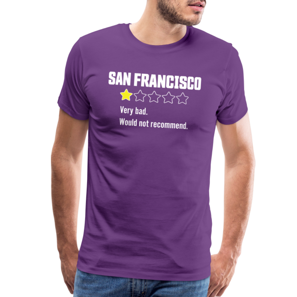 Review of San Francisco Men's Premium T-Shirt - purple