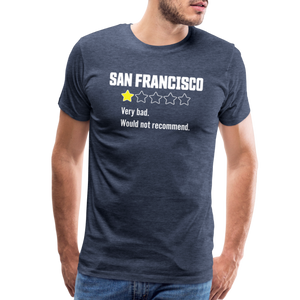 Review of San Francisco Men's Premium T-Shirt - heather blue