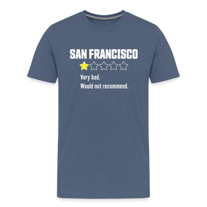 Review of San Francisco Men's Premium T-Shirt - heather blue