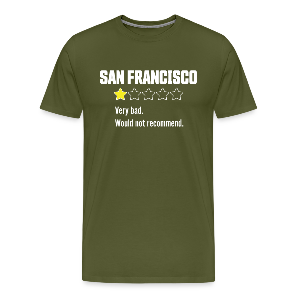 Review of San Francisco Men's Premium T-Shirt - olive green