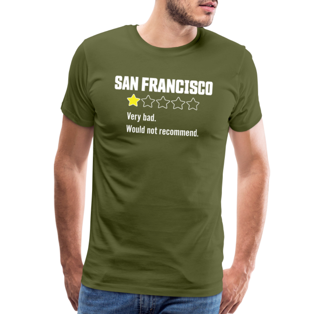 Review of San Francisco Men's Premium T-Shirt - olive green