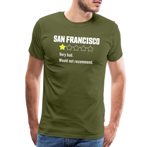 Review of San Francisco Men's Premium T-Shirt - olive green