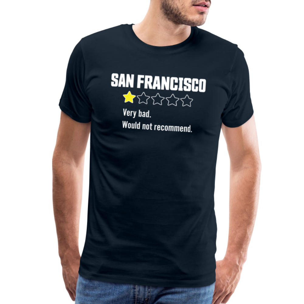 Review of San Francisco Men's Premium T-Shirt - deep navy