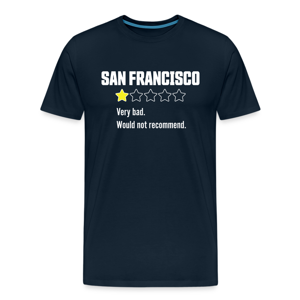 Review of San Francisco Men's Premium T-Shirt - deep navy